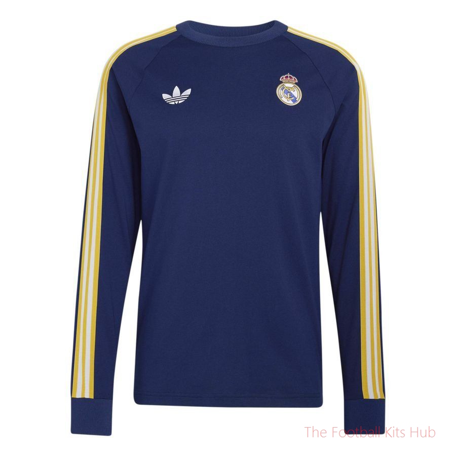 Real Madrid T-Shirt OG - Dark Blue Long Sleeves