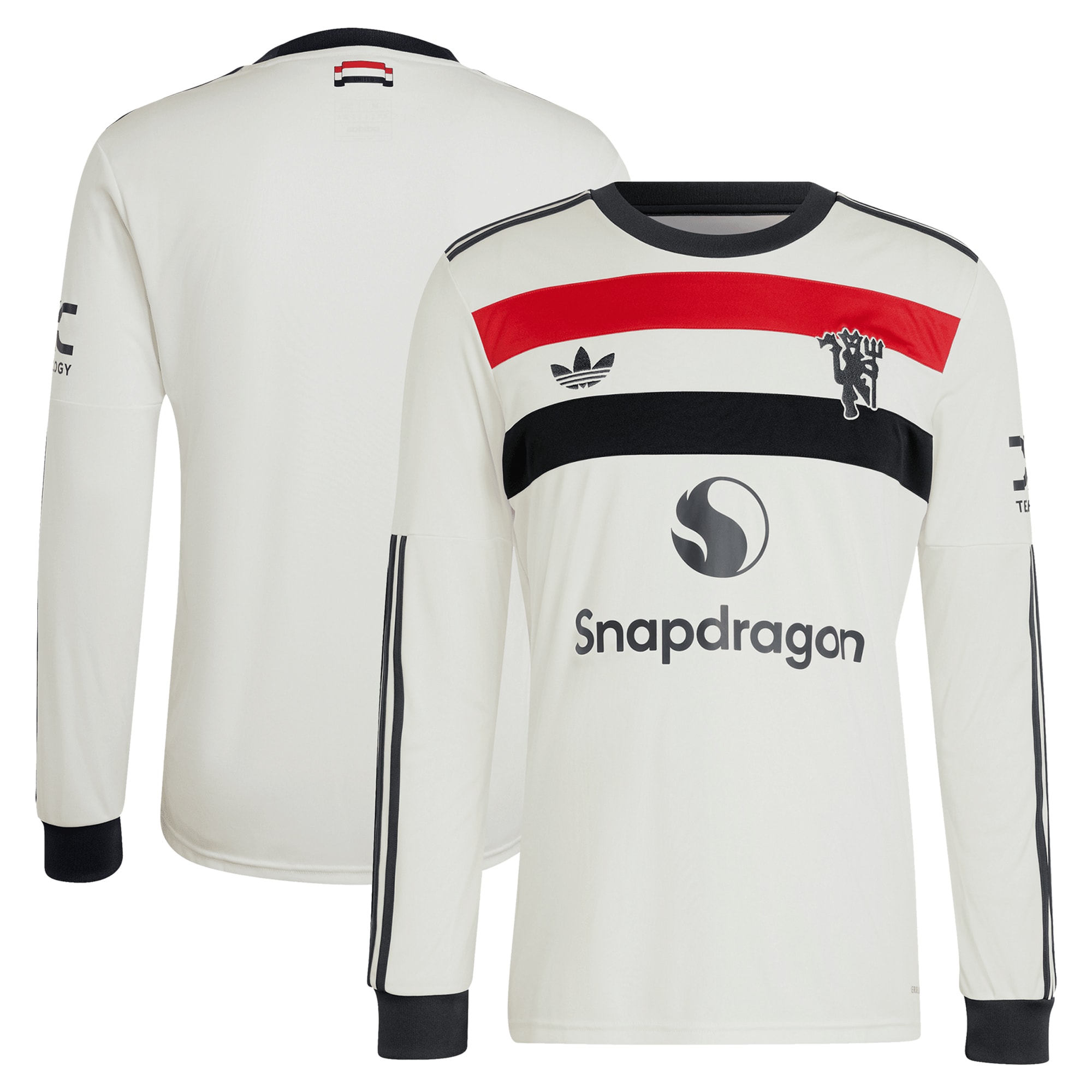 [SJH] Youth Manchester United Originals 2024/25 Third Replica Long Sleeve Jersey - Cream