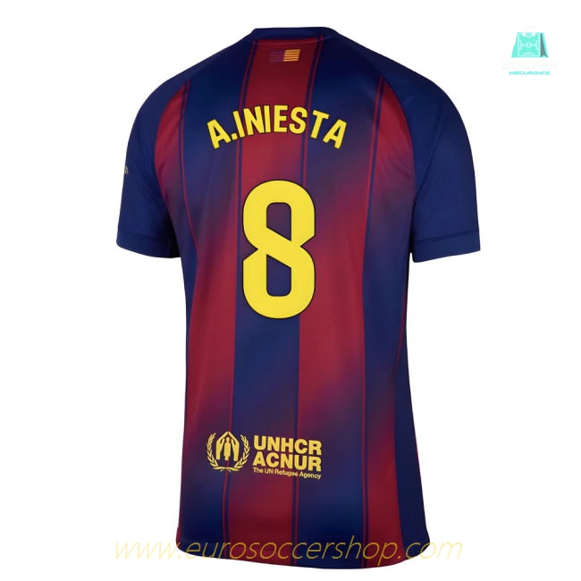 2025-2026 Barcelona Home Shirt (A.Iniesta 8)