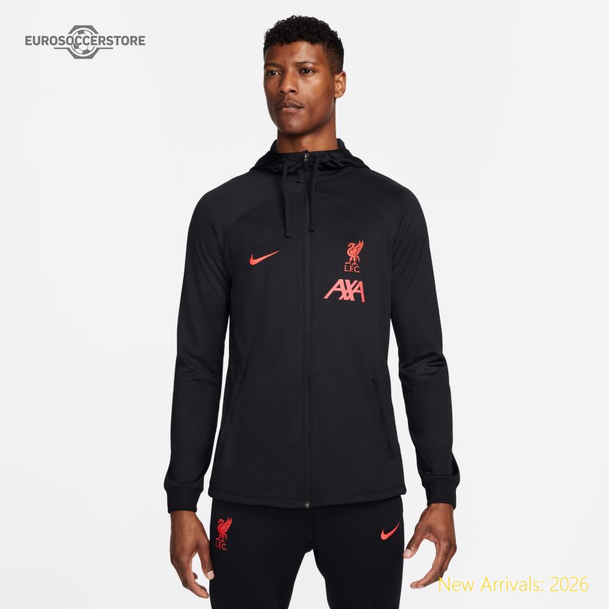Men Liv Liverpool Dry Strike Hooded Jacket Unknown Durable Jersey 2023