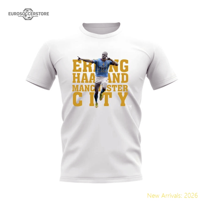 Premium Erling Haaland Manchester City Player Tee (white) - Premium
