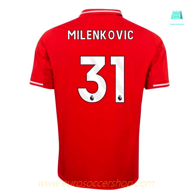 2025-2026 Nottingham Forest Home Shirt (Milenkovic 31)