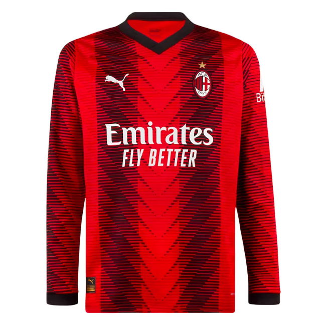Durable 2023-2024 Ac Milan Home With Vintage Design - True To Size