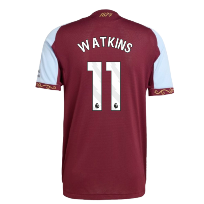 2025-2026 Aston Villa Authentic Home Uniform Watkins 11