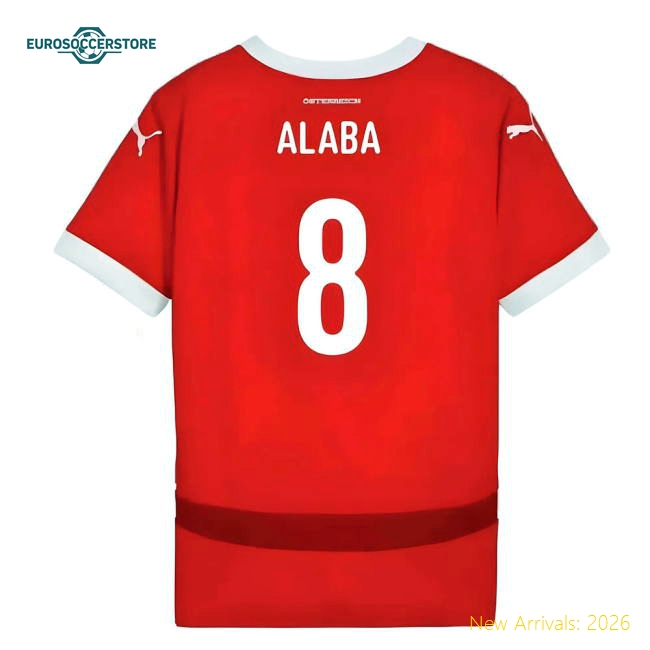 2024-2025 Austria Home Shirt (Kids) (Alaba 8)