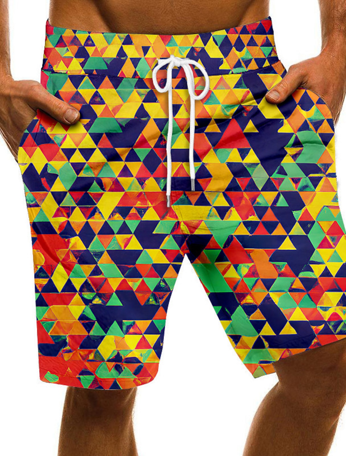 Men's Board Shorts Swim Shorts Swim Trunks Printed Drawstring with Pockets Quick Dry Board Shorts Bathing Suit Surfing Beach Water Sports Summer