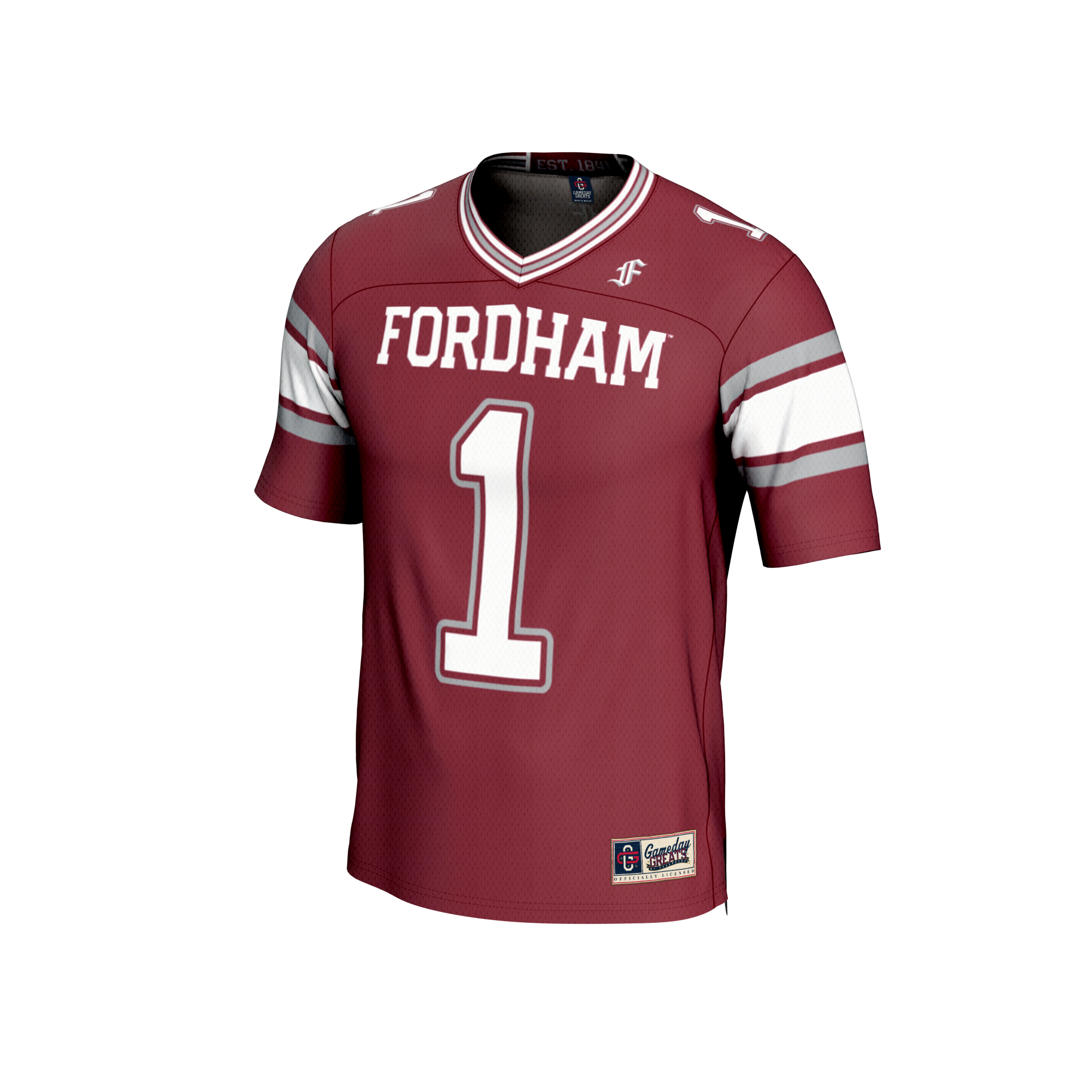 #1 Fordham Rams GameDay Greats Youth Lightweight Collegiate Football Fashion Jersey - Maroon