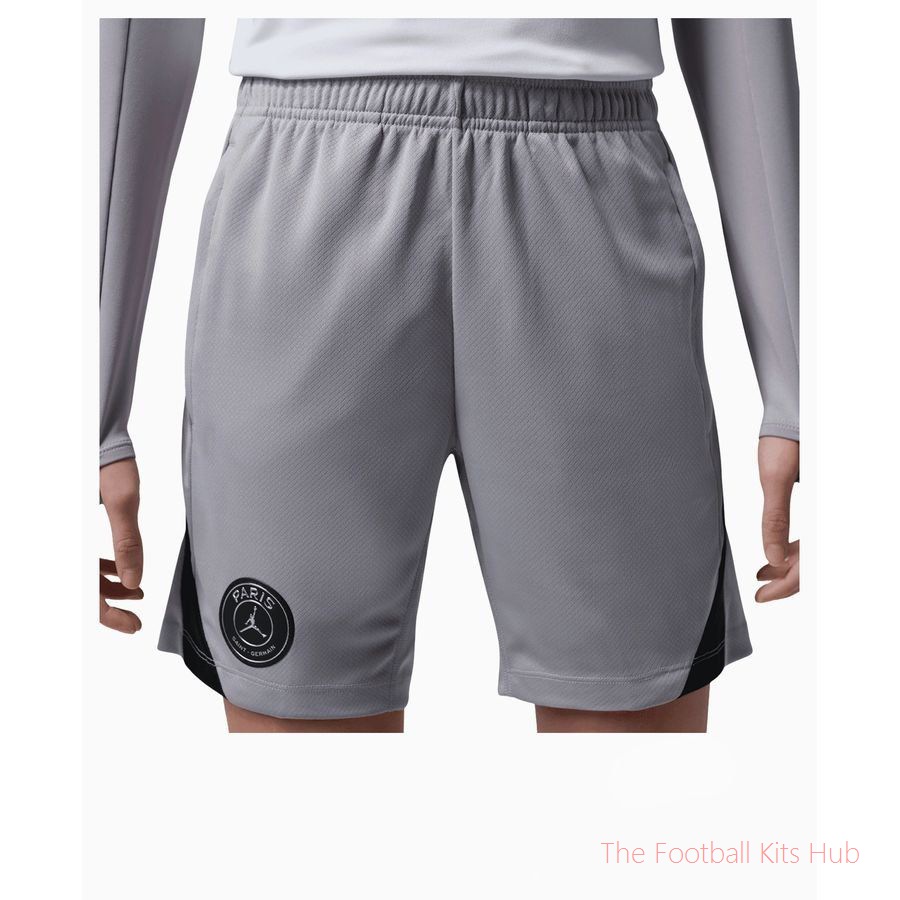 Paris Saint Germain Training Shorts Dri-FIT Strike Jordan x PSG Night Edition - Atmosphere Grey/Black Kids