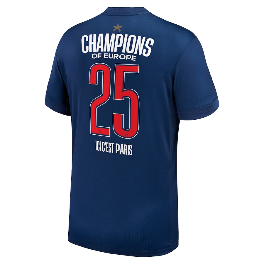 PSG Home Soccer Jersey 2024/25 Special Edition-Champions of Europe 202