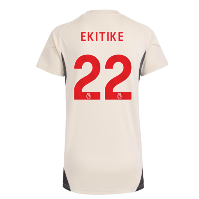 2025-2026 Liverpool Training Jersey (White) - Womens (Ekitike 22)