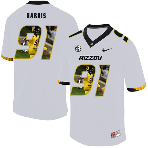 Men's None White 2024 game day Charles Harris #91 replica Jersey