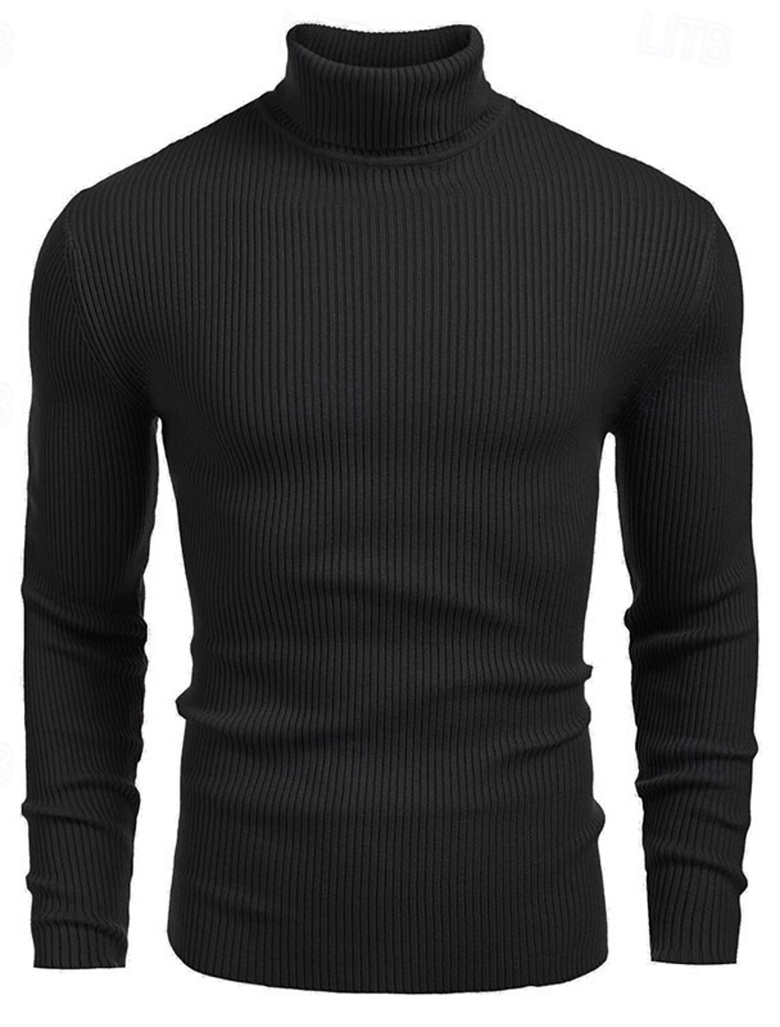 Men's Sweater Pullover Jumper Ribbed Knit Regular Tops Knitted Slim