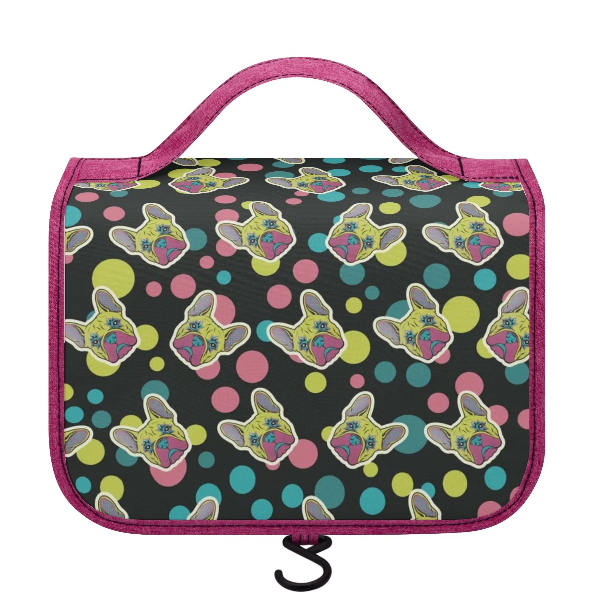 French Bulldog Teddy Cosmetic Travel Bag Practical Pet Supply