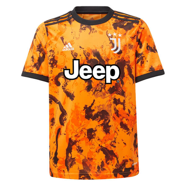 JUVENTUS 20-21 THIRD ORANGE SOCCER JERSEY SHIRT - Official Replica