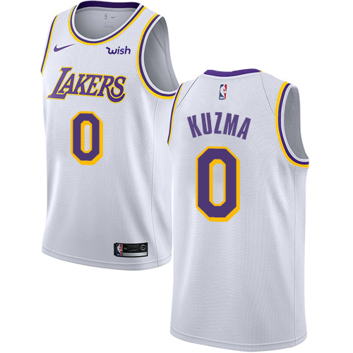 LAL #0 Kyle Kuzma Official 2024 Icon NBA Jersey - White Swingman