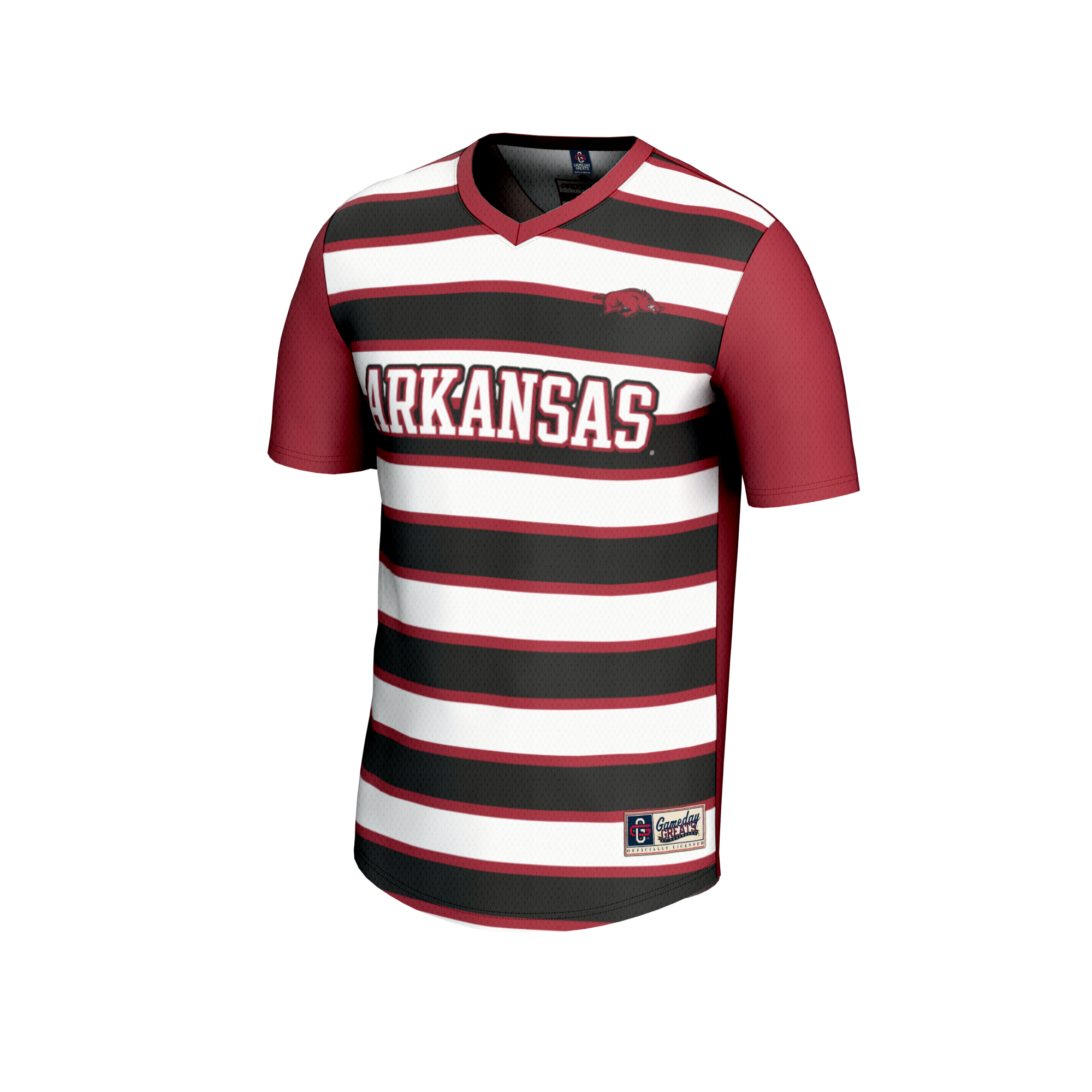 [LK] Arkansas Razorbacks GameDay Greats Unisex Lightweight Soccer Fashion Jersey - Cardinal