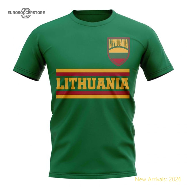 Lithuania Core Football Country T-Shirt (Green)