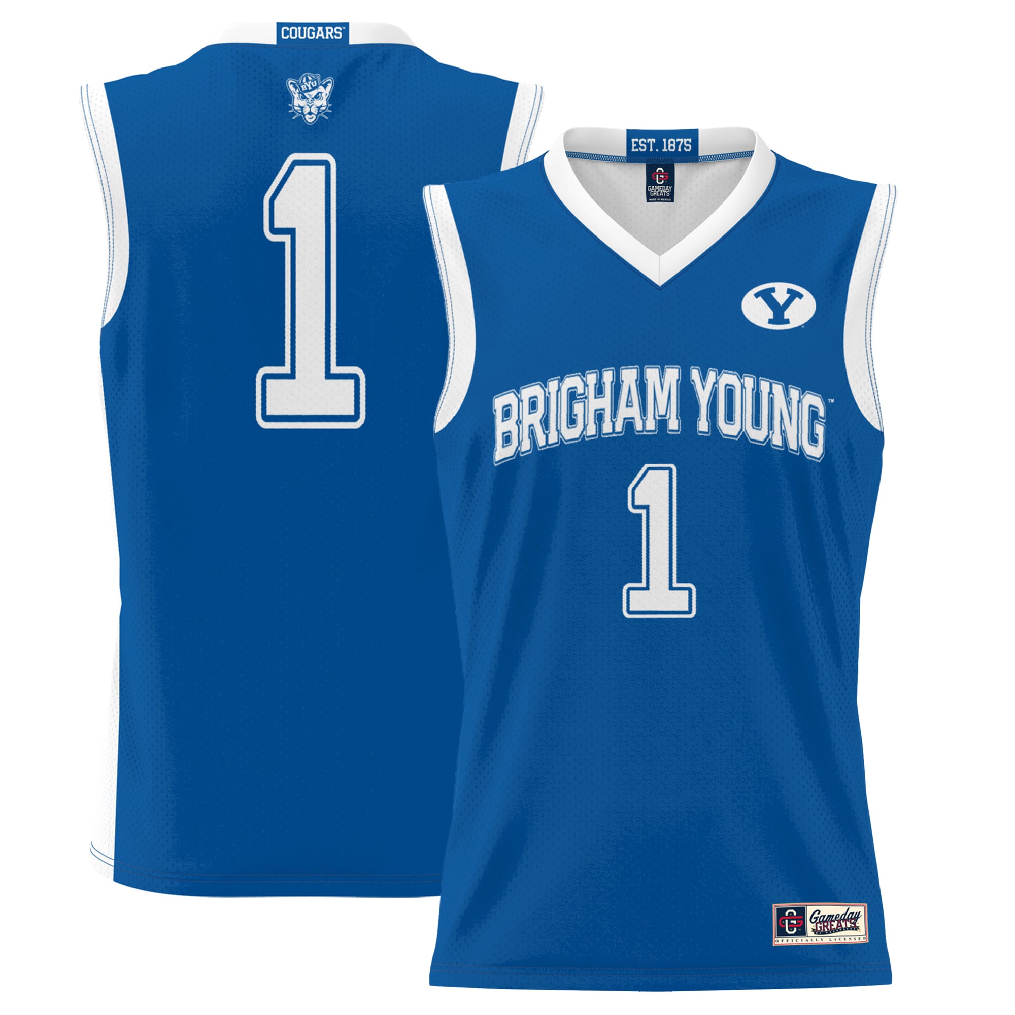 [NJP] BYU Cougars GameDay Greats Youth Lightweight Basketball Jersey - Royal