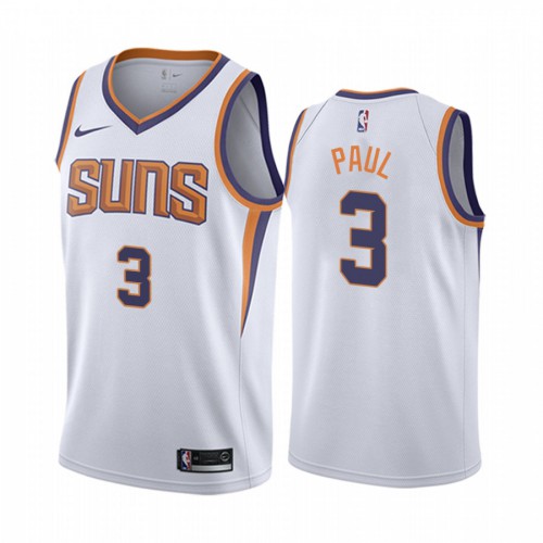 White PHX Chris Paul #3 Nike Jersey NBA Fan Apparel NBA Fan Apparel