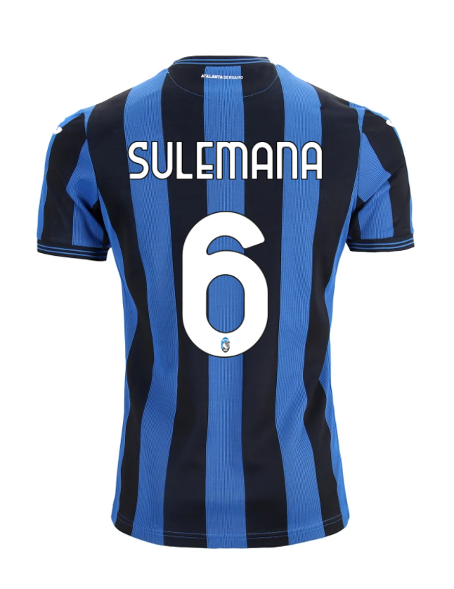Atalanta's 24-25 Home Jersey, featuring SULEMANA with the number 6.