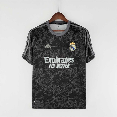 Premium 2022 International Camiseta Black With Retro Design