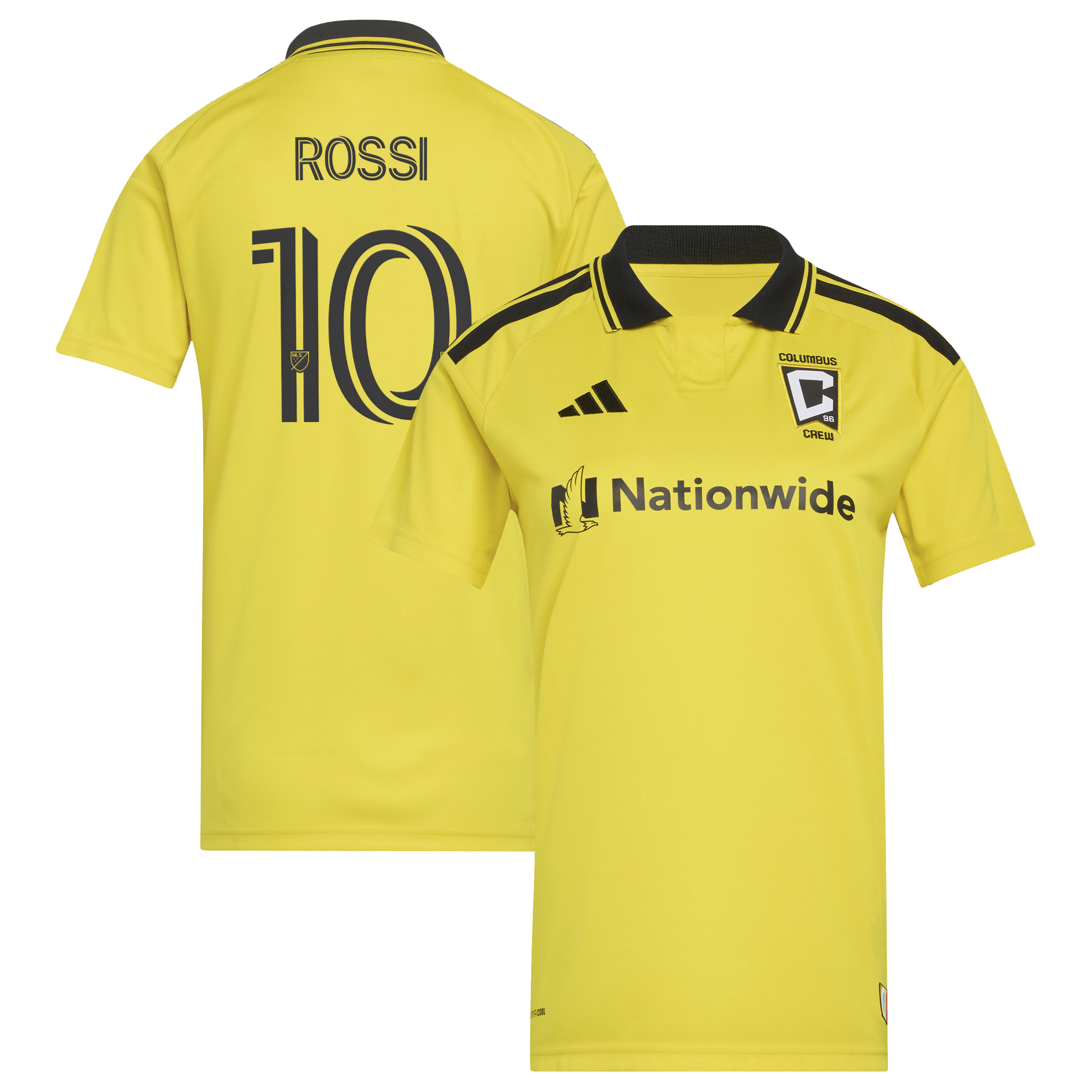 [SJH] Diego Rossi Columbus Crew Women's 2026 The Crafted for Excellence Kit Replica Jersey - Yellow