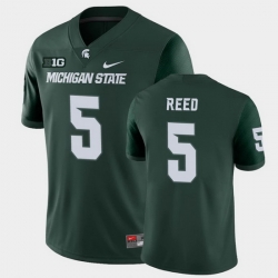 away jersey Men's None Jayden Reed #5 Green 2024 Football Jersey
