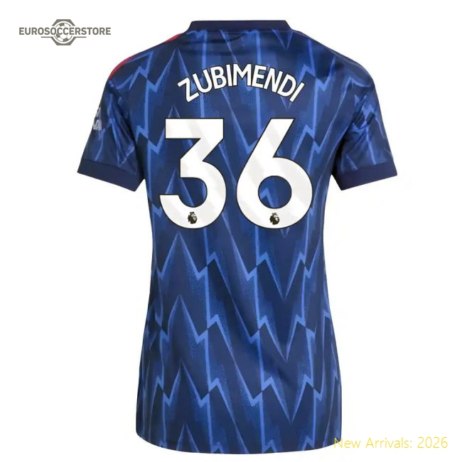 Chic Arsenal Womens Zubimendi Jersey 2025-2026 Flattering