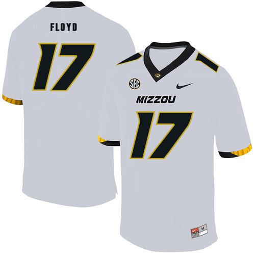 Men's None White 2024 college football Richaud Floyd #17 away jersey