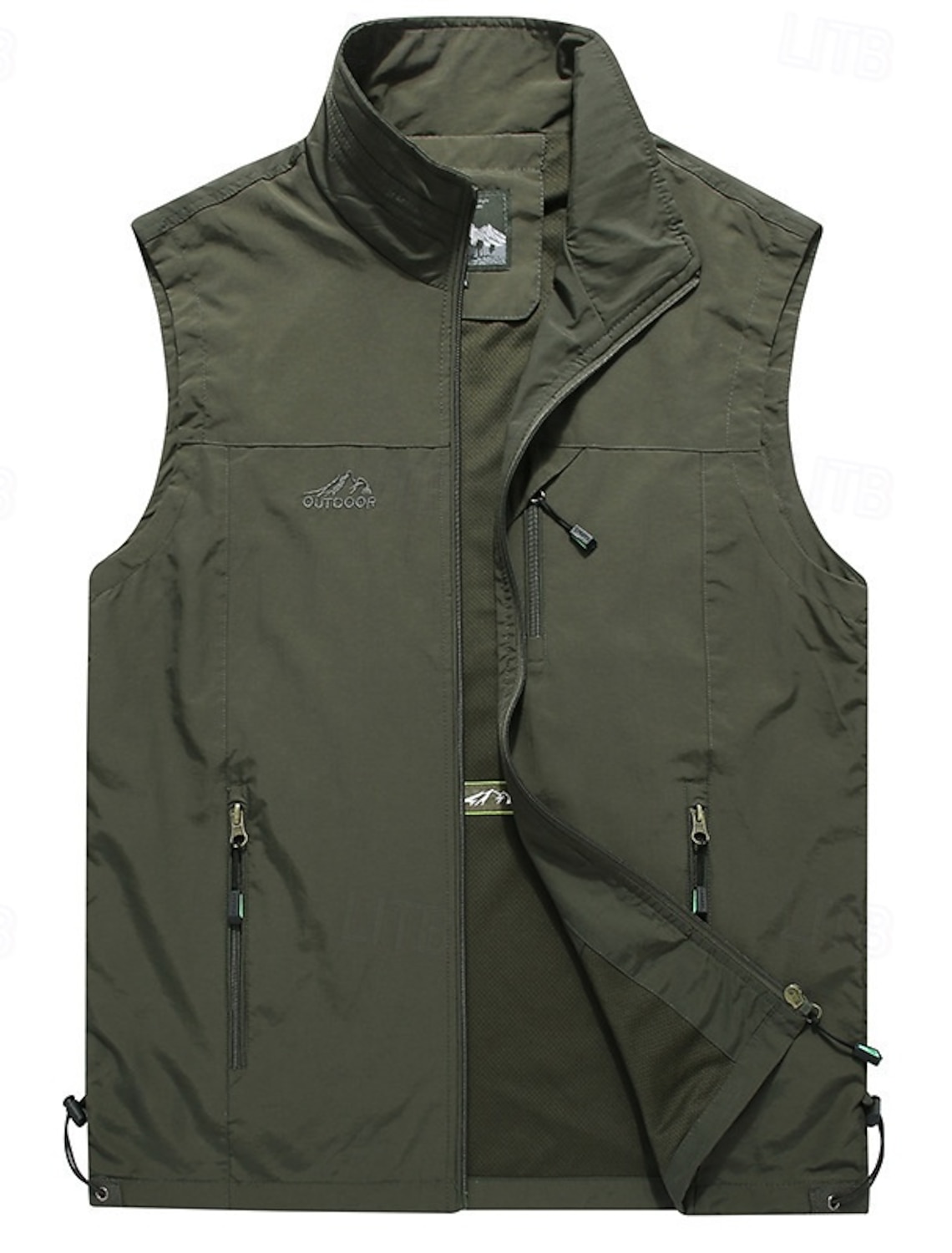 Men's Hiking Vest Winter Coat Hiking Fleece Vest Spring Autumn / Fall Outdoor Comfortable Breathable Vest Hunting Fishing Climbing Black Army Green Red Khaki Dark Blue