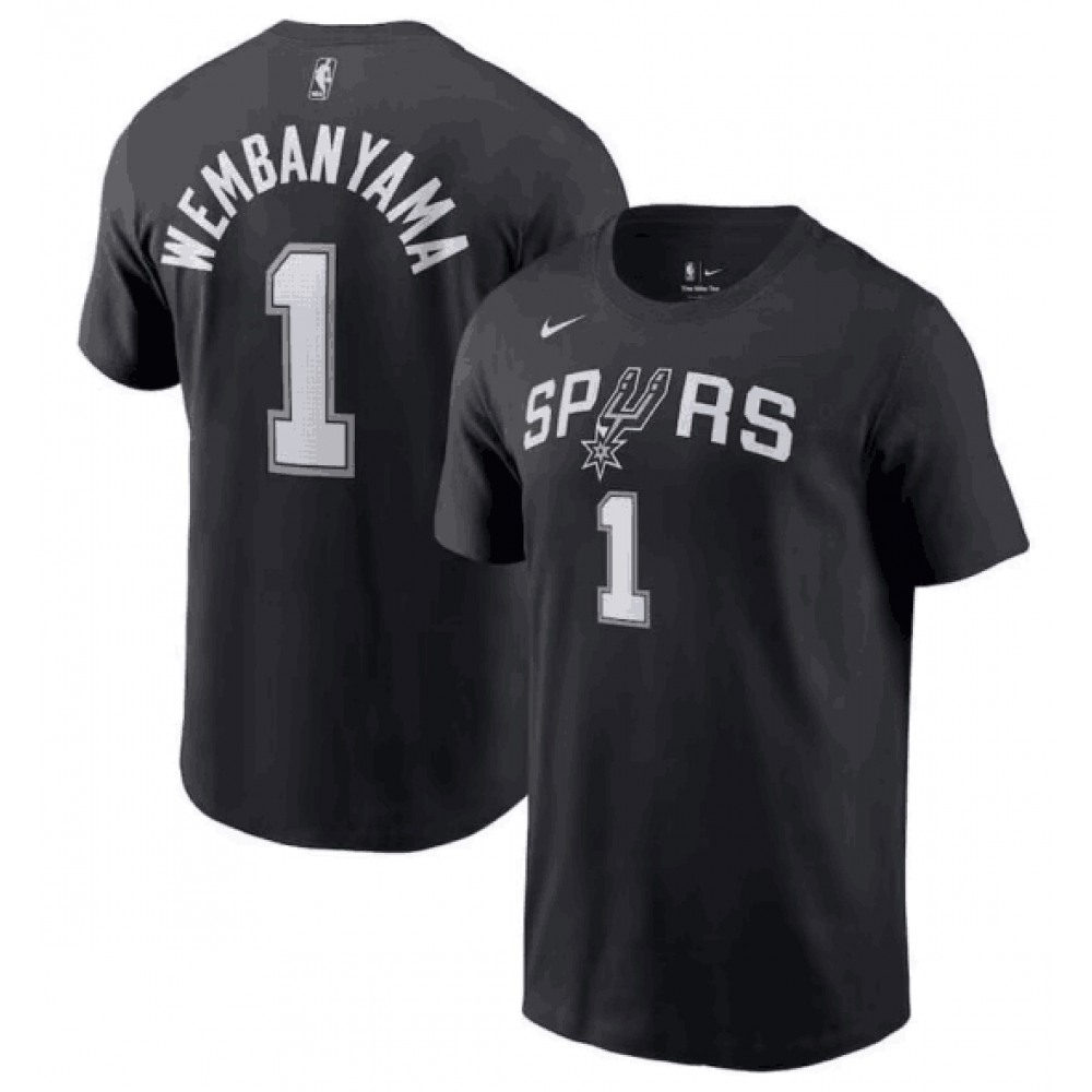 Durable Men's San Antonio Spurs #1 Victor Black Basketball Jersey