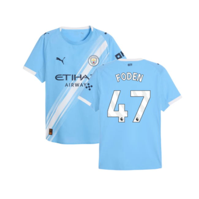 Football Man City Authentic Home Shirt Foden #47 Durable Material ...
