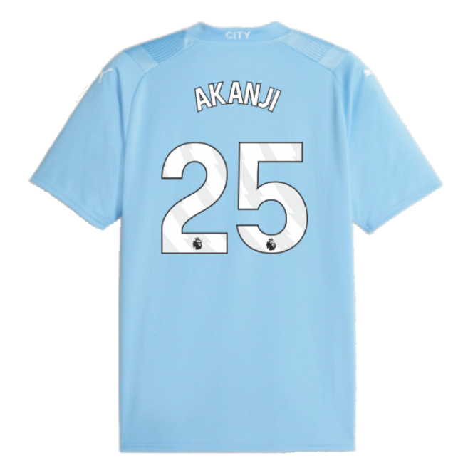 2023-20 Man City Official Home Soccer Jersey AKANJI #25 M S