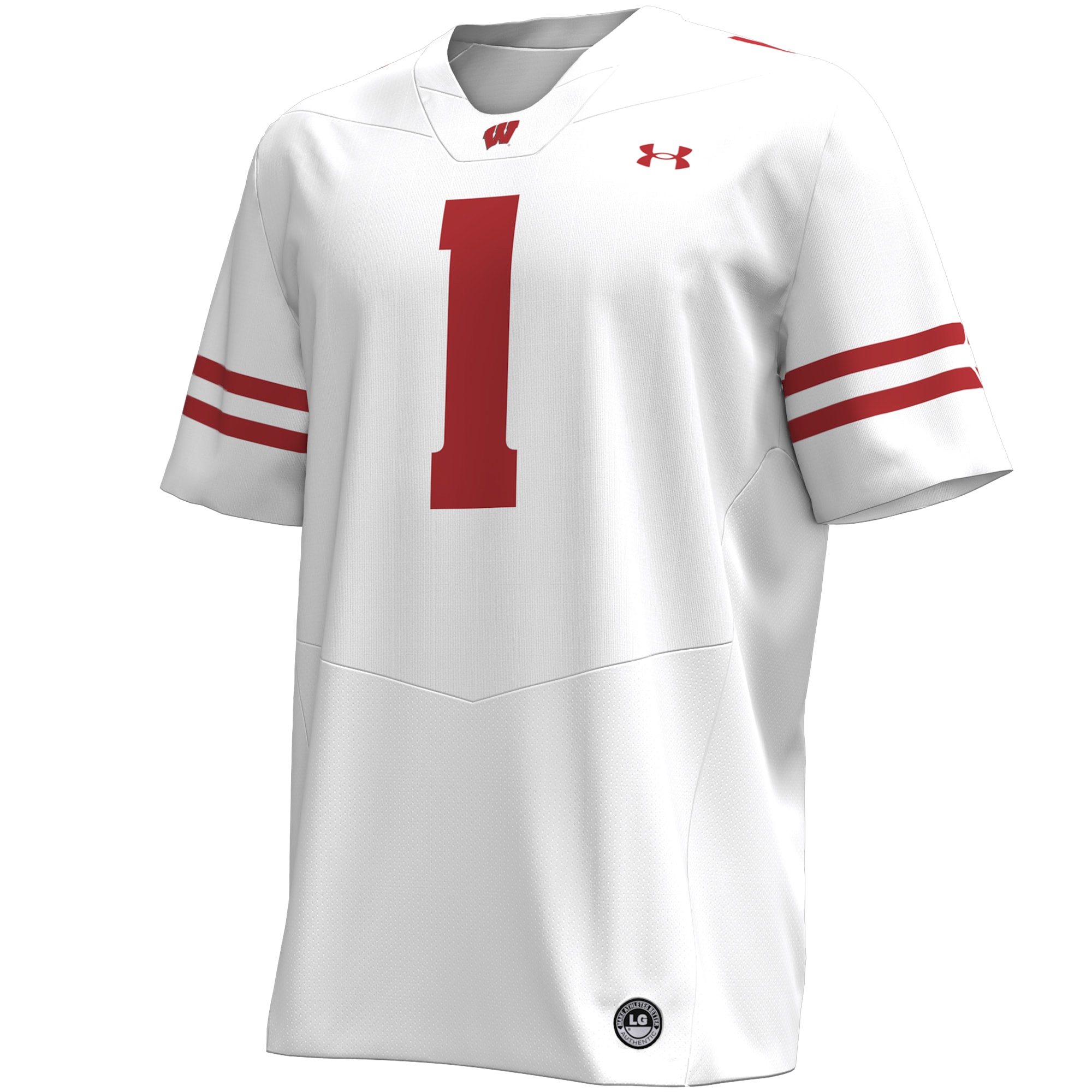 [NJP] Wisconsin Badgers Replica Football Jersey - White