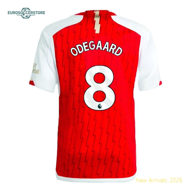 Soft Kids Arsenal Odegaard Jersey 2023-2024 Quick-dry Drycell