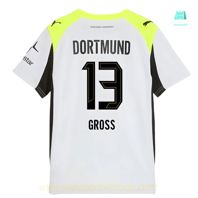 2025-2026 Borussia Dortmund Away Shirt (Kids) (Gross 13)