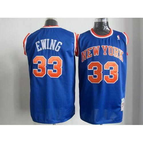 Mitchell And Ness Knicks Blue York Knicks #33 Jersey - Value-Priced