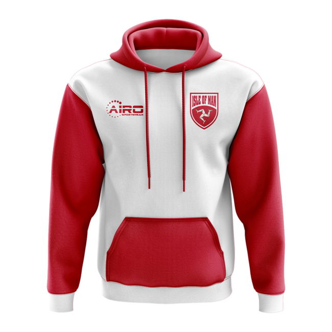 Premium Isle Of Man Concept Country Football Hoody (White)