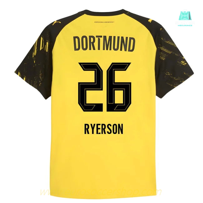2025-2026 Borussia Dortmund Authentic Home Shirt (Ryerson 26)