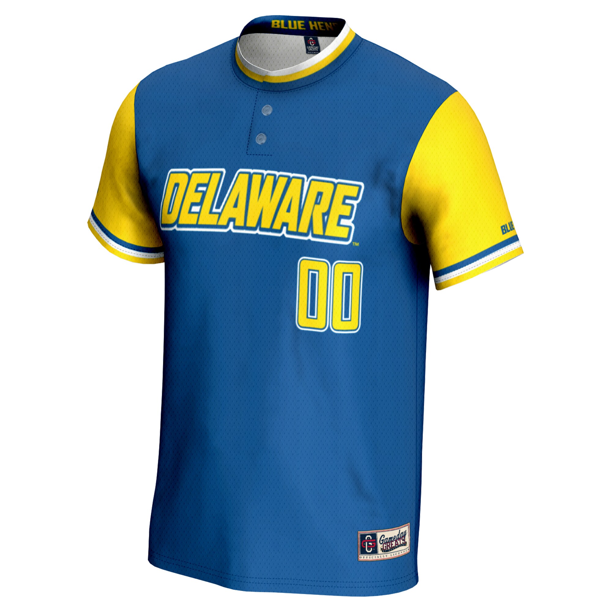 [NJP] Delaware Fightin' Blue Hens GameDay Greats Unisex NIL Pick-A-Player Lightweight Softball Jersey - Royal