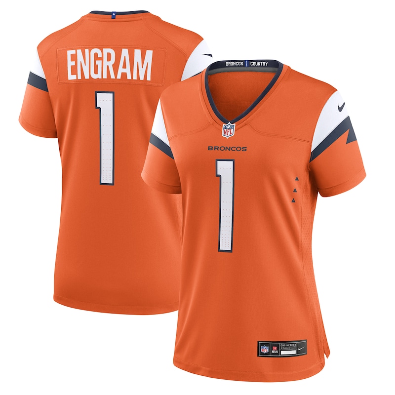 None Evan Engram Denver Broncos NFL Team Authentic Jersey for NFL Fans
