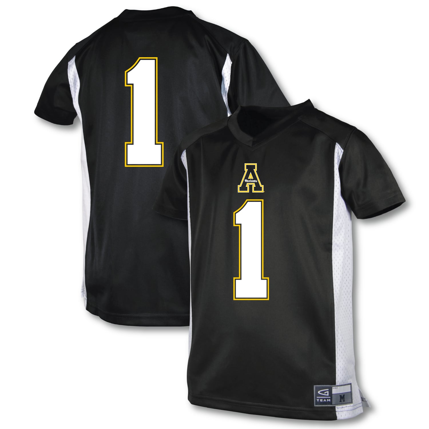 [NJP] Women's Appalachian State Mountaineers Garb Football Jersey - Black