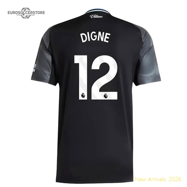 Official 2025-2026 Aston Villa Away Shirt (digne 12) - Premium