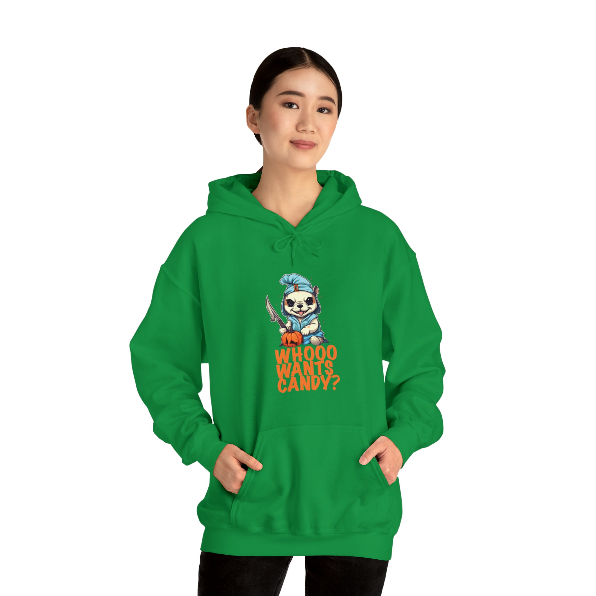Cozy Stylish Whoo Wants Candy Halloween Unisex Hoodie for Daily Life