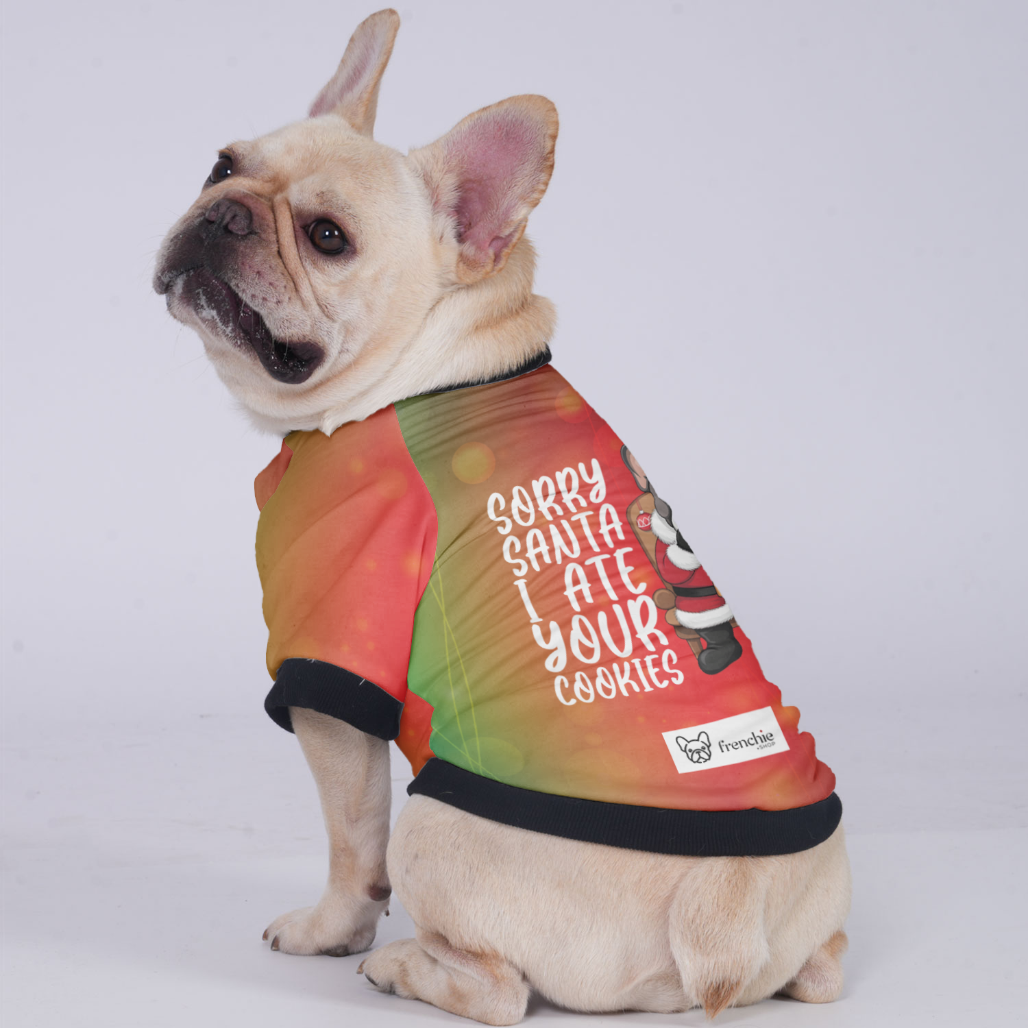 Frenchie-Fan Sorry Santa I Ate Your Cookies - Jacket For French Bulld...