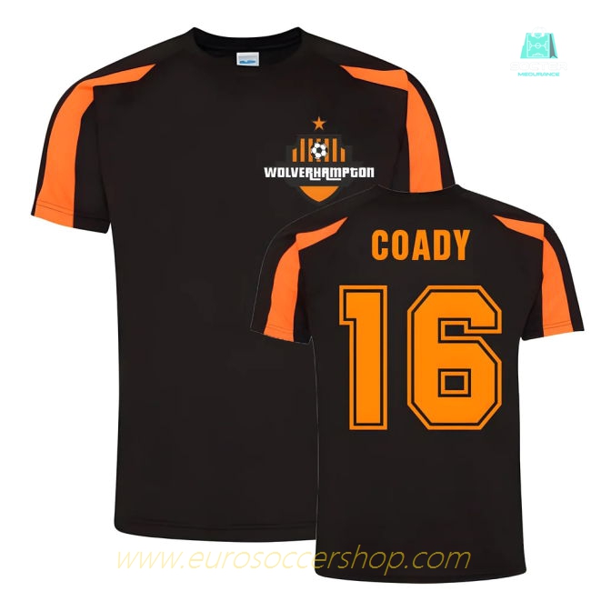 Conor Coady Wolves Sports Training Jersey (Black)