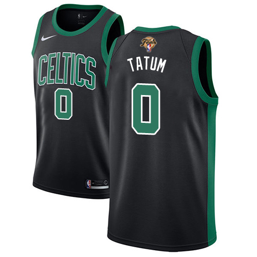 Elite CEL #0 Jayson Tatum 2022 Finals NBA Swingman Jersey Black -