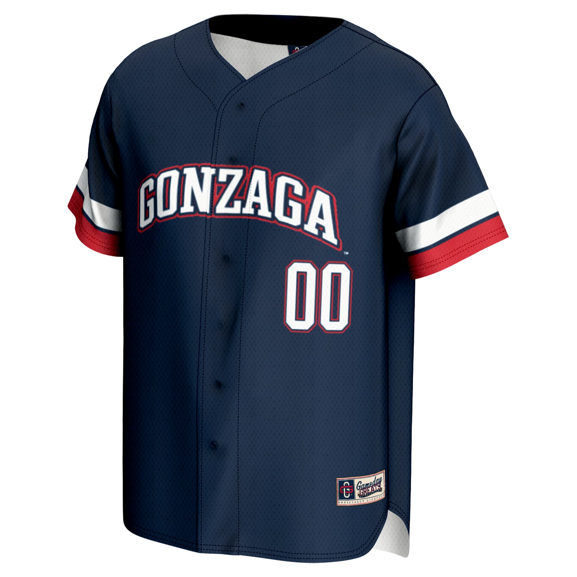 [DDG] Gonzaga Bulldogs GameDay Greats Unisex NIL Pick-A-Player Lightweight Baseball Jersey - Navy