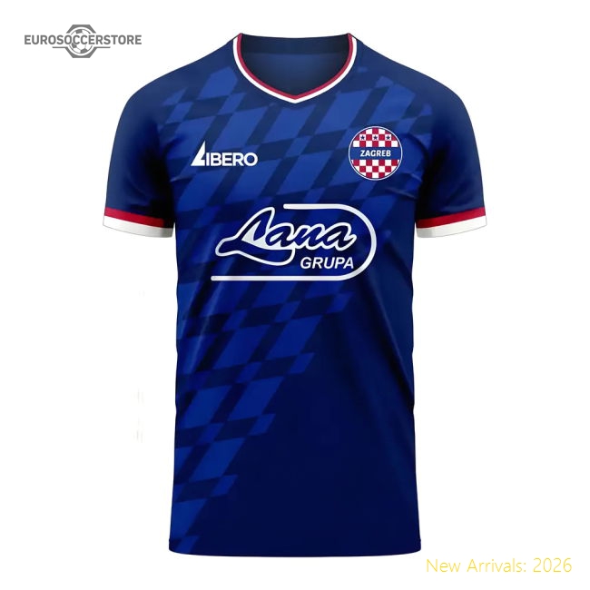 Football Team Dinamo Zagreb Stylish Womens Jersey Advanced Textile