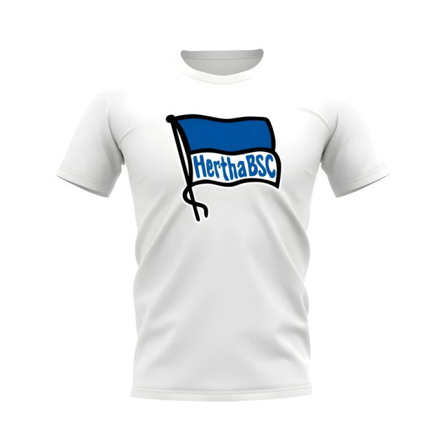 Hertha Berlin Badge T-Shirt (White) | Elite | Professional